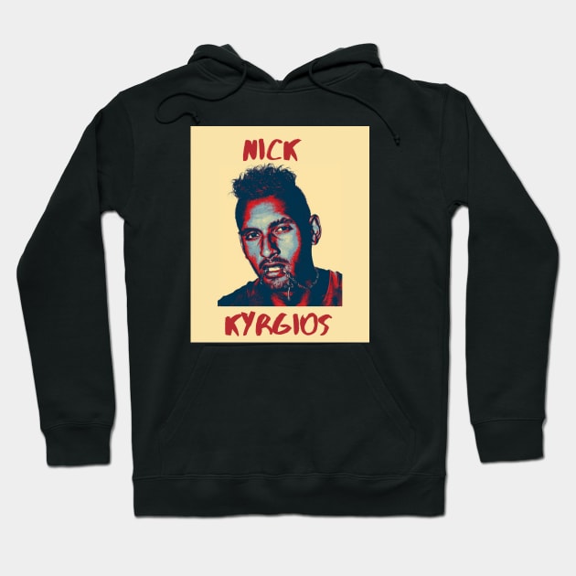 nick kyrgios Hoodie by BorodinaAlen